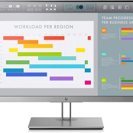 HP E243i Monitor Business, Schermo IPS FHD 24”, Tempo Risposta 5ms, Risoluzione 1920 x 1200, Antiriflesso, Inclinazione/Altezza/Pivot Regolabili, DiplayPort, HDMI, VGA, USB, Argento