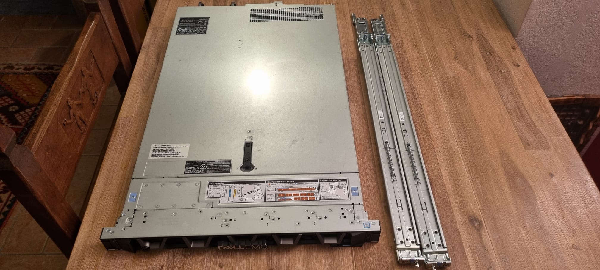 Server Dell Power Edge R640 2 x Cpu Intel Xeon 4114 20 core - RAM 128GB - 3 x Ssd 960 GB - Doppio Alimentatore - Slitte Rack - immagine 7